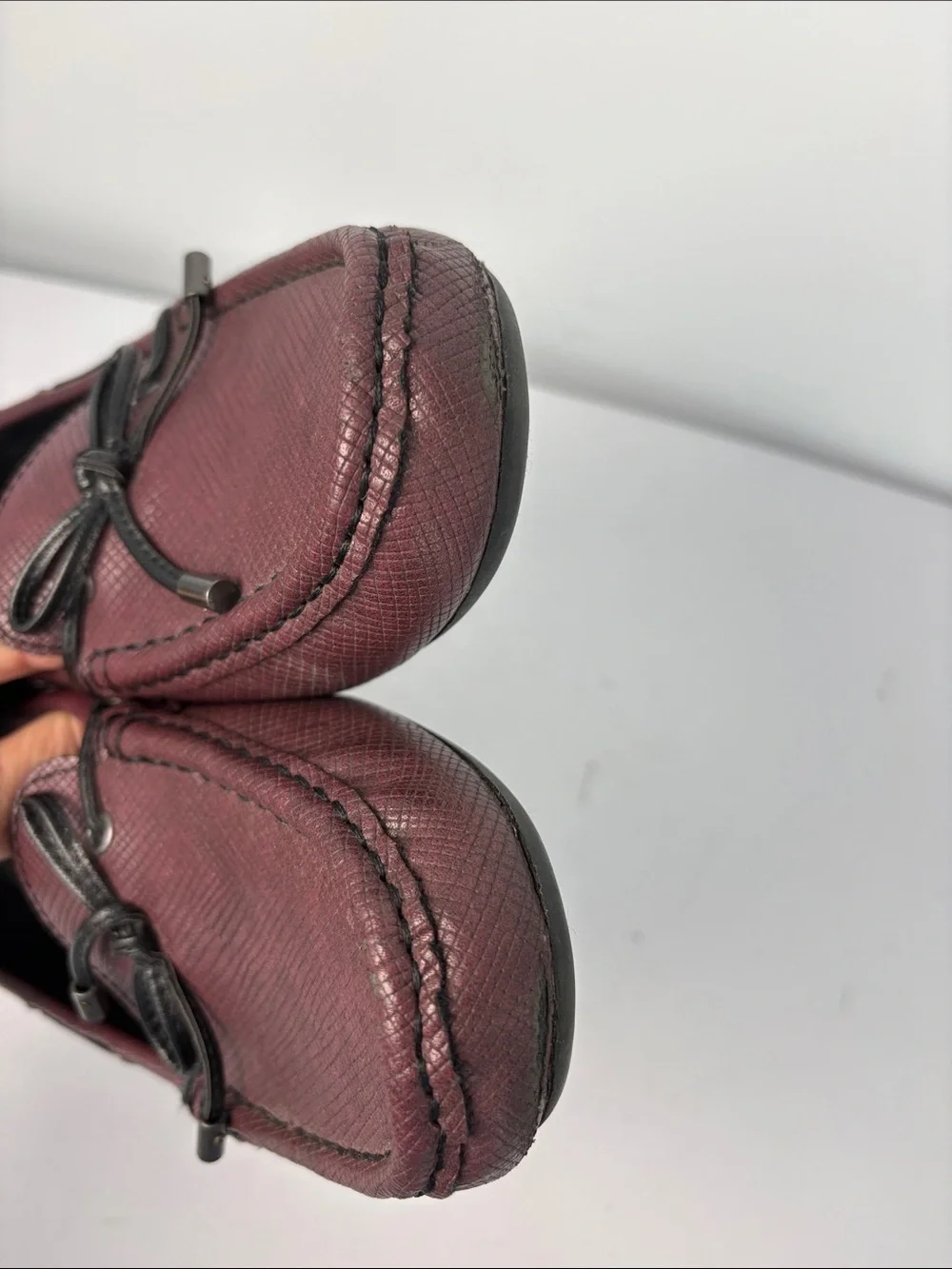 🍎 b.o.c. Burgundy Loafers driving moccasin.